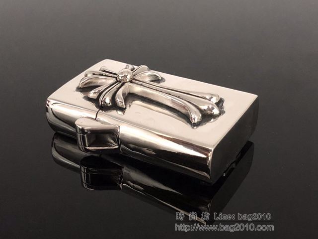 chrome hearts打火機 克羅心窄版長十字火機殼 s925銀材質 克羅心打火機  gjc1608